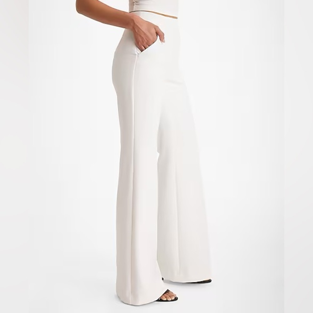 Express High Rise Flare Slacks - Picture 4 of 5